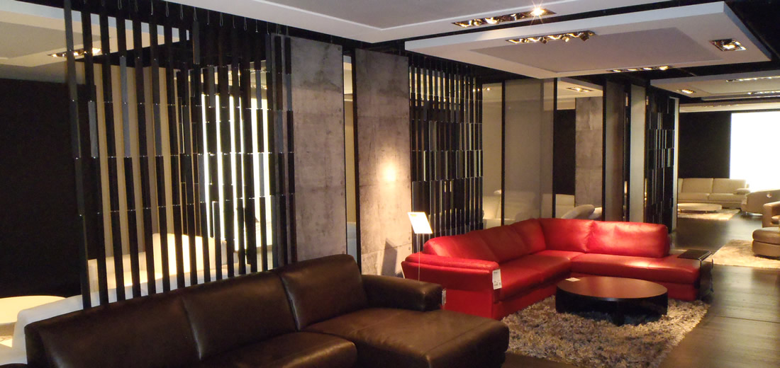Tradeshow display for furniture galleries with many showrooms in one building.